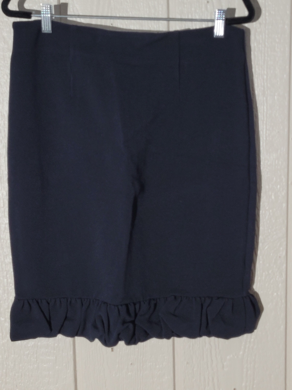 Maeve Black Pencil Skirt with Bubble Hem